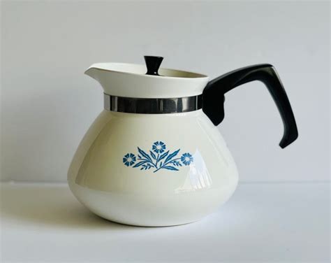 Blue Cornflower 6 Cup Teapot by Corning Ware Farmhouse Kitchen Open Shelf Kitchen Decor - Etsy