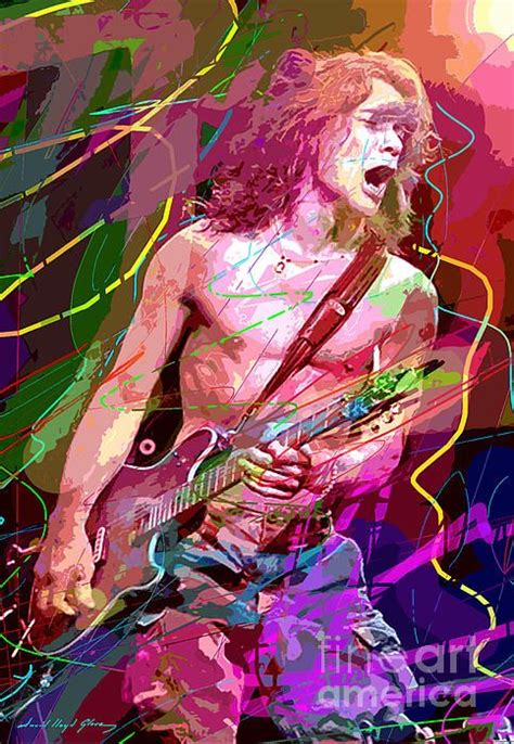 Eddie Van Halen Jump By David Lloyd Glover Musician Art Rock N Roll Art Eddie Van Halen