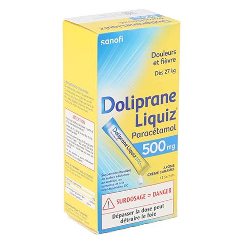 Doliprane Liquiz Mg Suspension Buvable Sachets Douleur Fi Vre