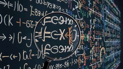 premium photo mathematical calculations  blackboard
