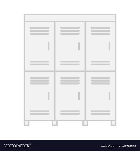 Locker icon design template Royalty Free Vector Image