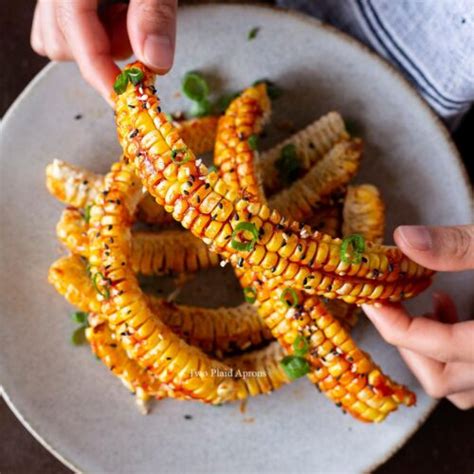 Korean Corn Ribs Two Plaid Aprons