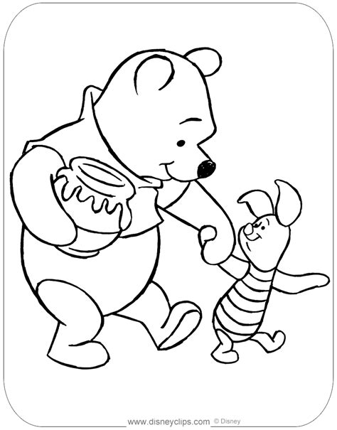 Winnie The Pooh And Piglet Coloring Pages 2