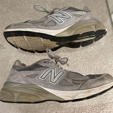 New Balance 990v3 Made In Usa Grey Gray White Womens Size Us 95 2a W990gl3 Guc Ebay