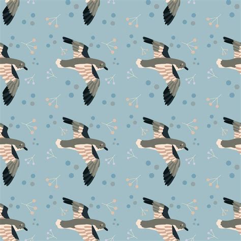 Pattern with petrel bird. 23848431 Vector Art at Vecteezy