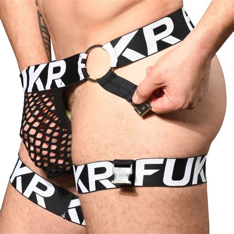 Andrew Christian String Chap Almost Naked Net FUKR Noir INDERWEAR