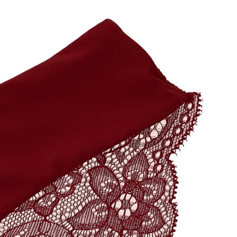 Sexy Lady Elastic G String String String Bikini Höschen Low Rise Dessous S Dunkelrot Fruugo DE