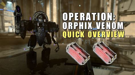 Operation Orphix Venom Warframe Lavos Necramech Mods And Arcanes