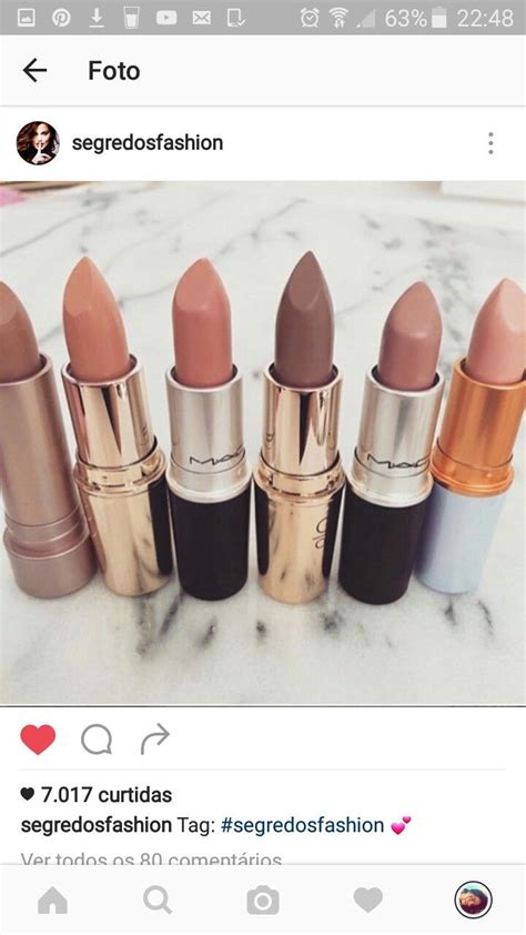 Pin de Júlia Agnes em Fashion Produtos de maquiagem Batom nude