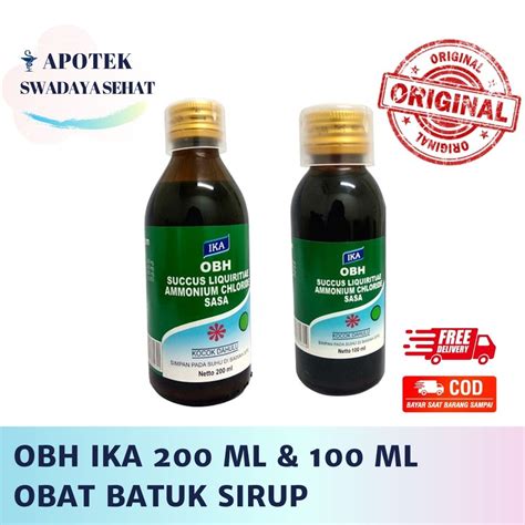 Jual Obh Ika Ml Obat Batuk Hitam Berdahak Ml Sirup Shopee