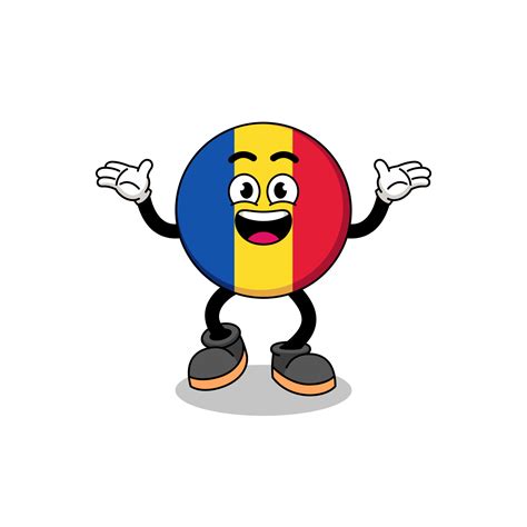Romania Flag Cartoon Searching With Happy Gesture 6849342 Vector Art At