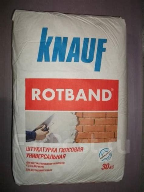 Штукатурка Rotband: технические характеристики, гипсовая штукатурная ...