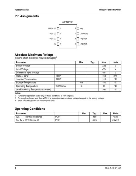 RC5532A Datasheet PDF High Performance Dual Low Noise Operational