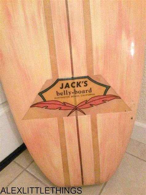 Vintage 1960s Jacks Huntington Beach California Belly Board Etsy