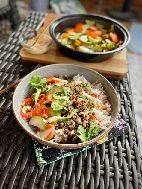 Lemongrass Beef Banh Mi Bowls Catnip And Kombucha