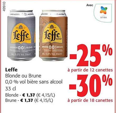 Promo Leffe Blonde Ou Brune Chez Colruyt Icatalogue Fr