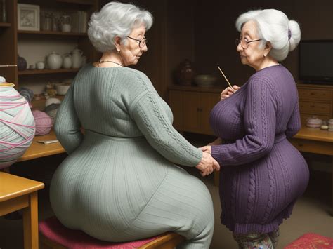 Imagen Ai Grandma Wide Hips Big Hips Gles Knitting