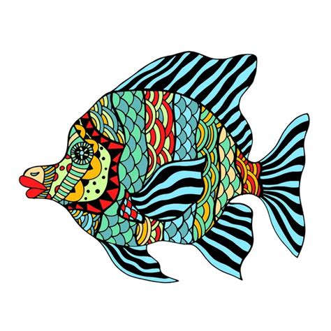 Zentangle Stylized Fish Stock Vector Image By Frescomovie