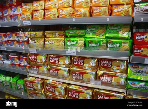 Various Famous Brand Of Biscuits In Indonesia Stock Photo Alamy