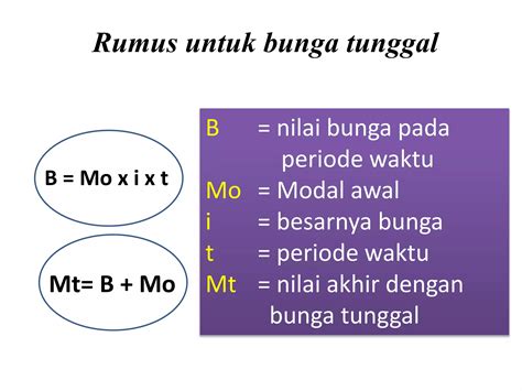 Perbedaan Bunga Tunggal Dan Bunga Majemuk PPT