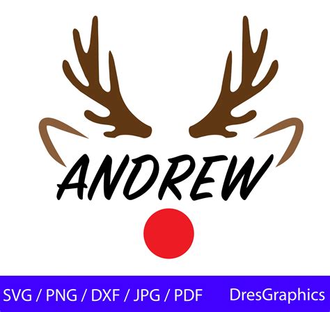 Rudolph Reindeer Frame Svg Rudolph Svg Reindeer Reindeer Etsy Australia