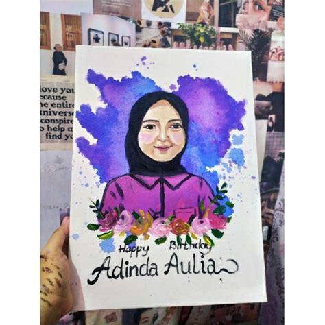 Jual CUSTOME PAINTING LUKISAN WAJAH | Shopee Indonesia