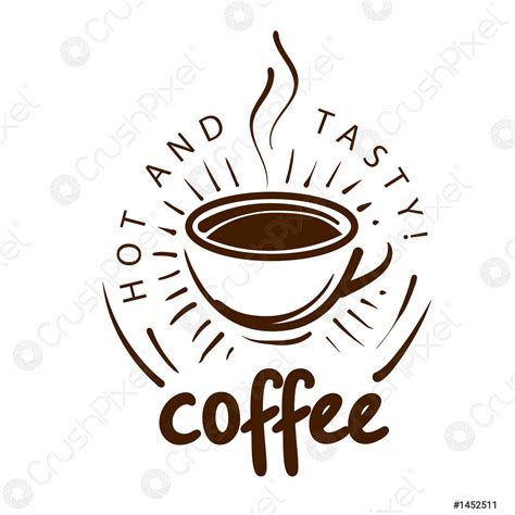 Coffee logo Vector illustration on white background - stock vector ...