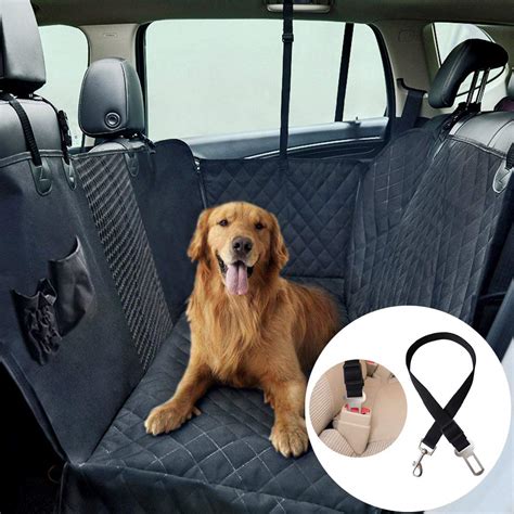 Buy Dog Seat Cover for Back Seat, Dog Car Seat Covers with Mesh Window,Extra Durable Zippered ...