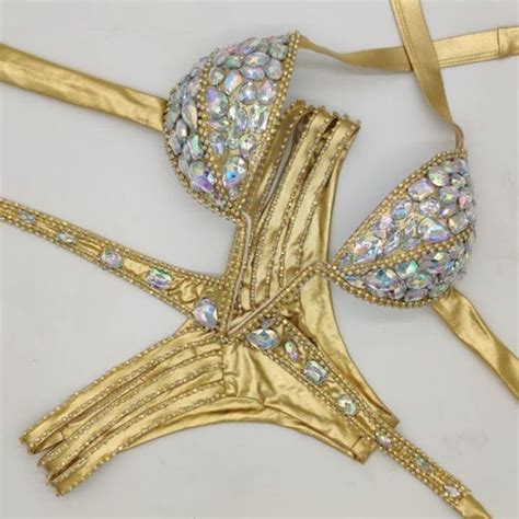Rhinestone Bikini Etsy
