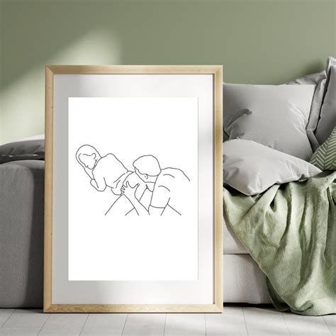 Erotic Line Art Naked Line Art Sensual Bedroom Wall Art Couple Love Art Nude Line Drawing