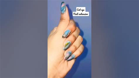 Comment Down For Cat Eye Nail Extensions Tutorial Cateyegelcateyeextensionnailart