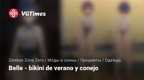Zenless Zone Zero Belle bikini de verano y conejo Ropa Artículos