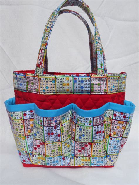 Bingo Card Print Red Bingo Bag Great For Craft By Sewtrendyrose