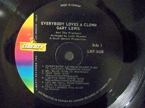 Gary Lewis And The Playboys Everybody Loves A Clown Vinyl Pursuit Inc