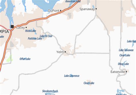 Mapa Michelin North Yelm Plano North Yelm Viamichelin