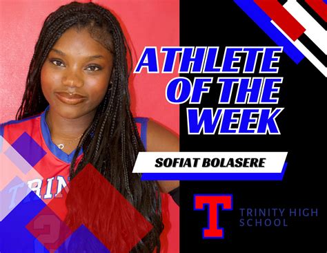 Trinity - 🏆 Congratulations to our Trinity Athlete of the Week — Sofia