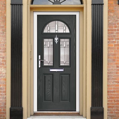 External Virtuoso Chilton Three Bienno Composite Door Shown In Anthracite Grey Composite Door