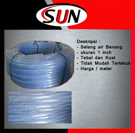 Jual Selang Air Benang Serat Tebal Inch Per Meter Di Lapak Sun