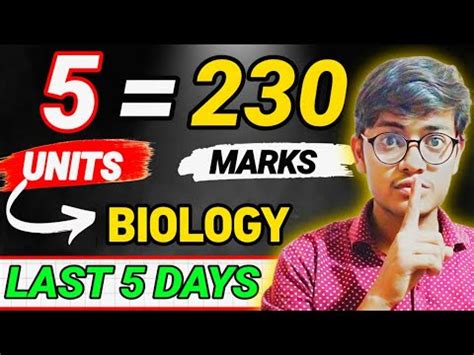 High Weightage Units Of Biology Must Do Topics For NEET 2024 YouTube