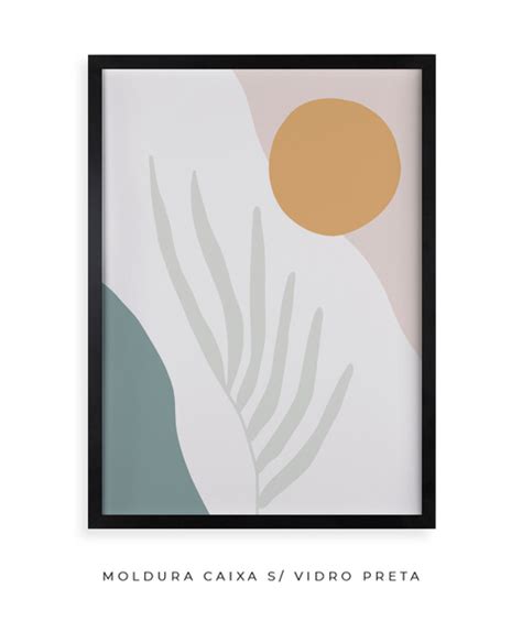 Quadro Decorativo Leaf Minimal Nude