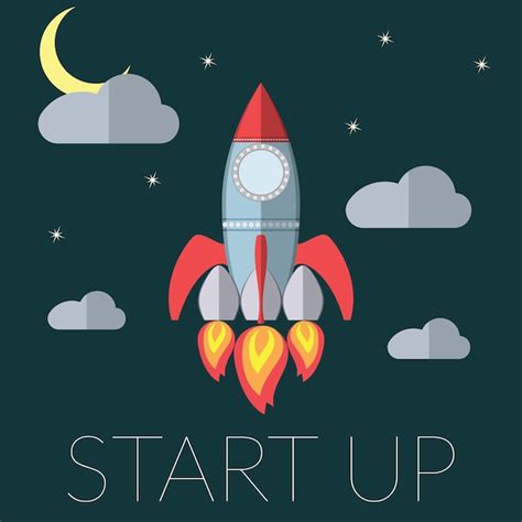 Premium Vector Concept For New Business Project Startup Rocket Vector