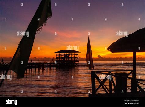 Cloud 9 Cloud9 Tower Surf Spot Siargao Island The Philippines Stock