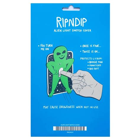 Rip N Dip Lord Alien Light Switch Cover Green Calstreets Boarderlabs