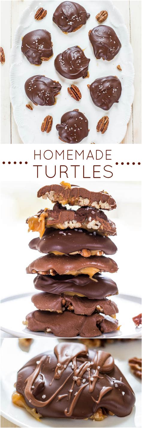 Best Ever Chocolate Turtles Recipe Averie Cooks