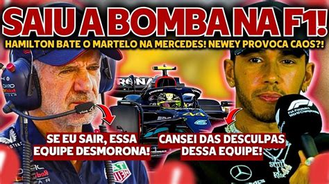 HAMILTON FAZ DECLARAÇÃO CHOCANTE PARA A MERCEDES RED BULL EM APUROS