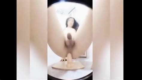 Asian Ladyboy Whore Riding A Dildo