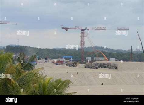 Forest City, in Johor Bahru, Malaysia. Construction of luxury ...