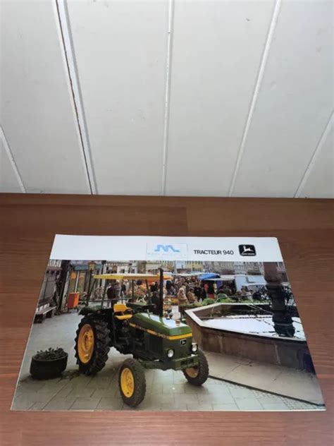 BROCHURE PROSPEKT PROSPECTUS TRACTEUR JOHN DEERE 940 Tractor Traktor