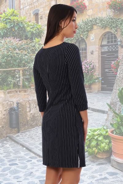 Платье женское "Евгения" футер двухнитка с лайкрой (цвет черный)