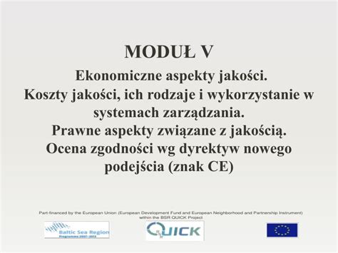 Ppt Modu V Ekonomiczne Aspekty Jako Ci Powerpoint Presentation